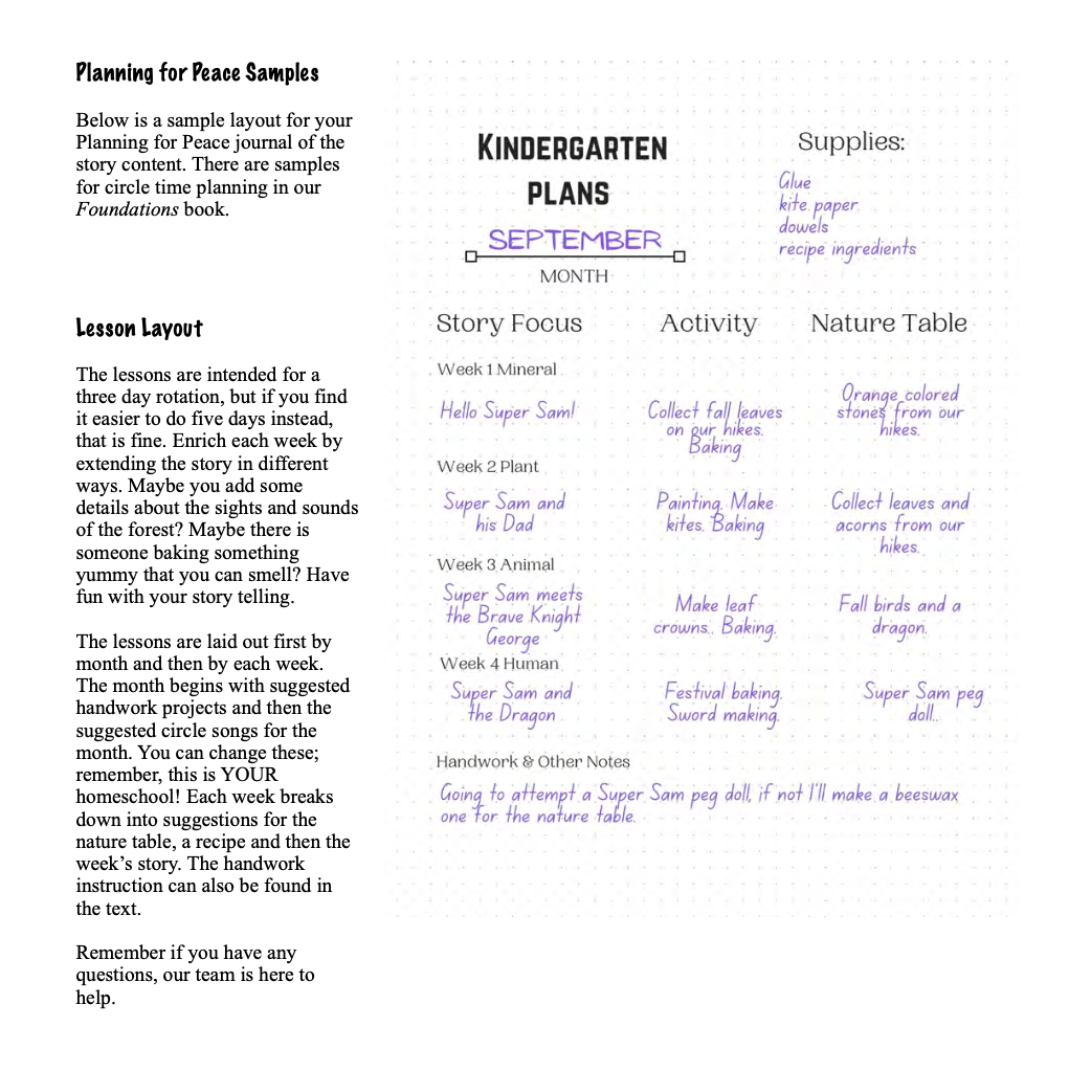 Waldorf Essentials Kindergarten 1 Hard Copy Curriculum & Training