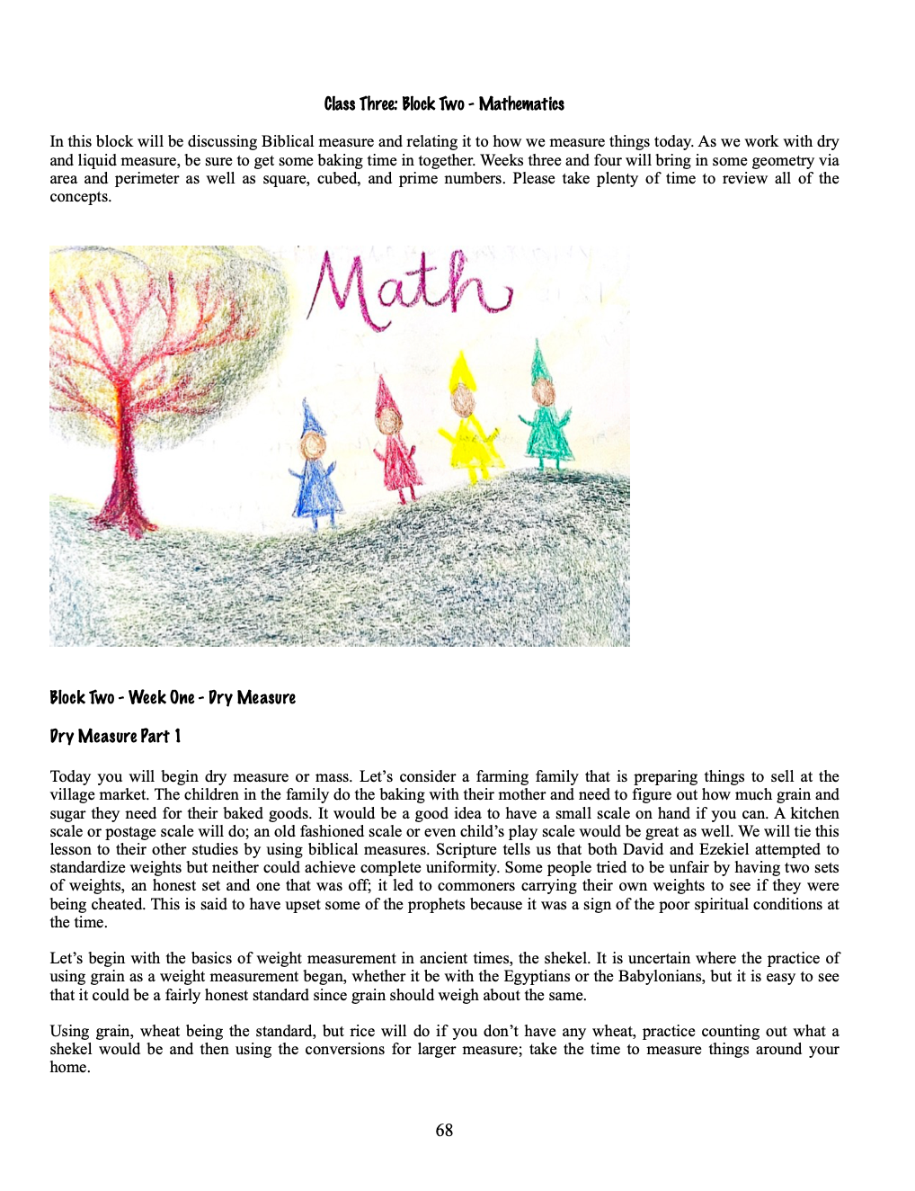 Waldorf Essentials Math Class 1-6 (Digital)